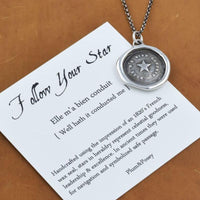 Follow Your Star - Antique Wax Seal Necklace