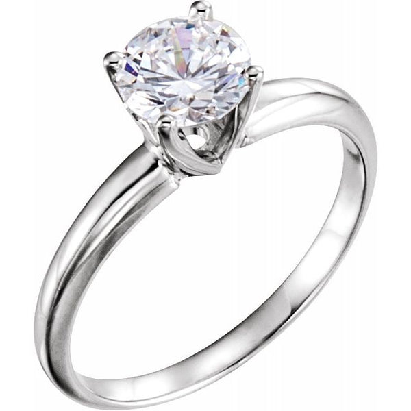 14k White Gold 1.00 carat Engagement Ring