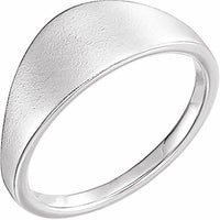 Geometric Signet Ring - Sterling Silver