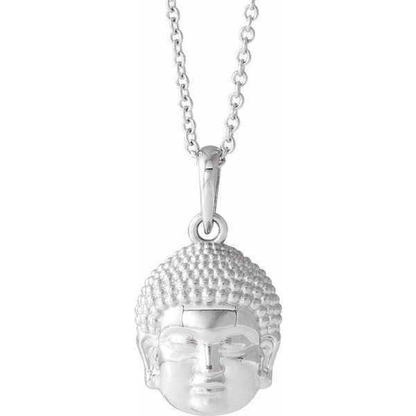 Sterling Silver Meditation Buddha Necklace