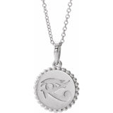 Sterling Silver Eye of Horus Necklace