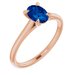 14K Rose Gold Sapphire Ring