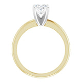 14k 2.08 CT Oval Lab Grown Diamond Solitaire Engagement Ring