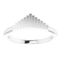 Geometric Stackable Ring - Sterling Silver