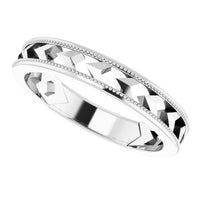 Geometric Band - Sterling Silver