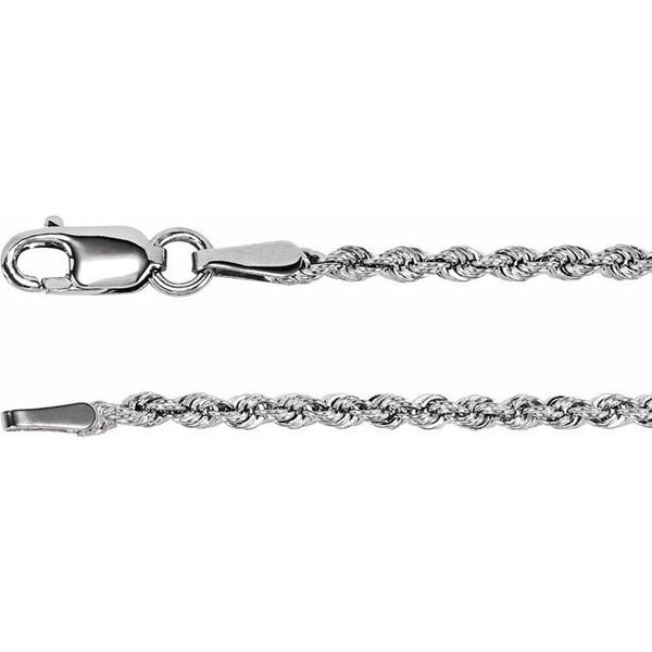 Sterling Silver 1.85 mm Rope Chain
