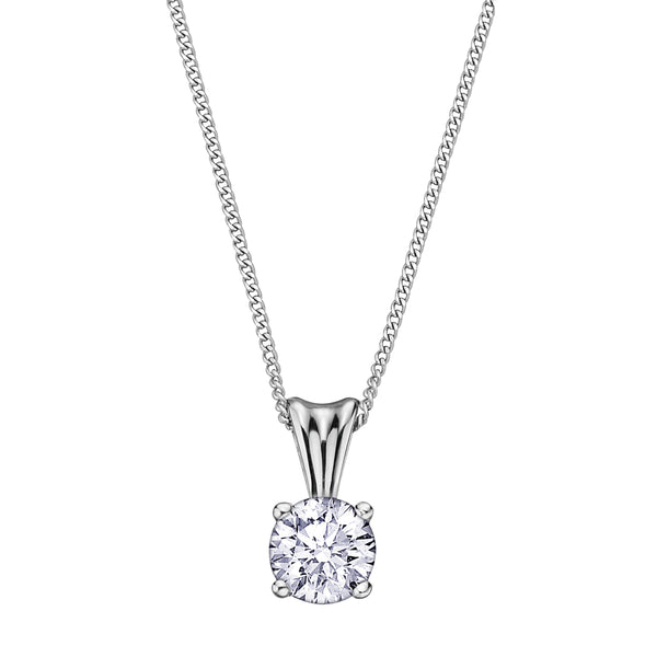 Canadian Diamond Solitaire Necklace