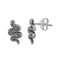 Sterling Silver Snake stud earrings