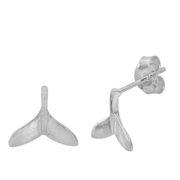 Sterling Silver Whale Tail earrings