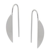 Sterling Silver Half Circle Earrings