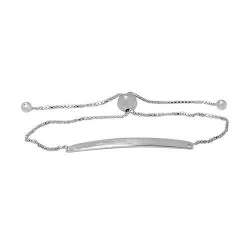Sterling Silver Adjustable ID bracelet