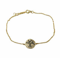 Sterling Silver Vermeil Tree of Life Bracelet