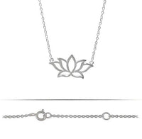 Sterling Silver Lotus Necklace