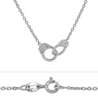 Sterling Silver Handcuff Necklace