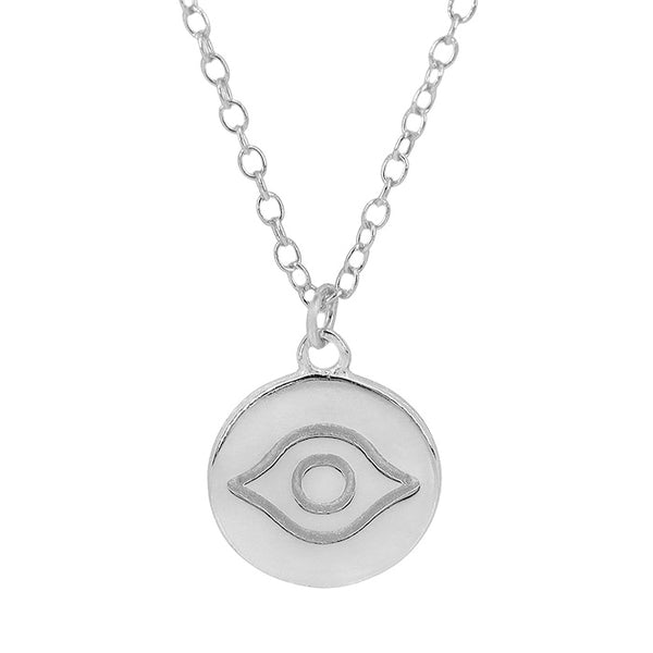 Sterling Silver Evil Eye Necklace