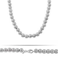 Ball Bead Necklace - Sterling Silver