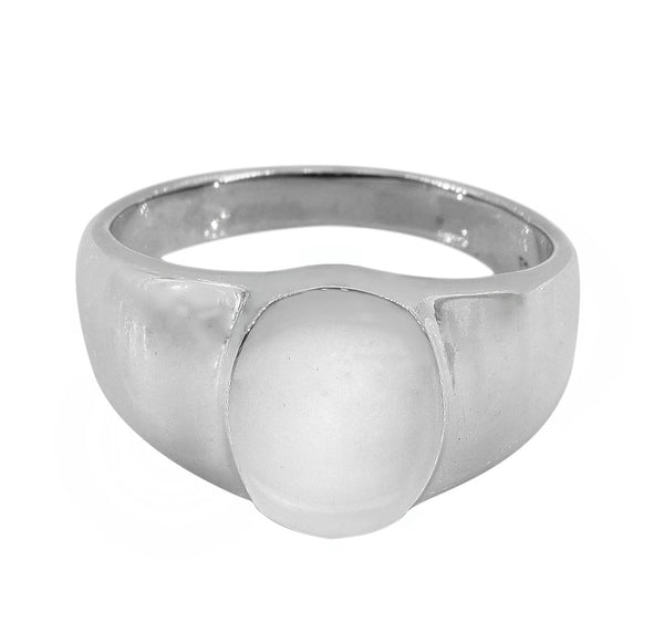 Signet (Oval-Shaped) Ring - Sterling Silver