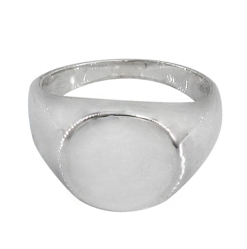Signet (Round) Ring - Sterling Silver