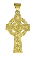 10k gold celtic-inspired cross