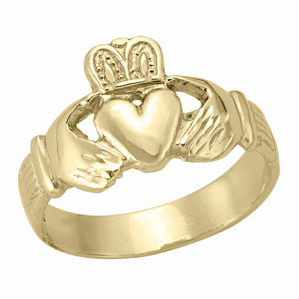 Claddagh Ring - 10k Yellow Gold
