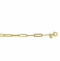 Sterling Silver Vermeil 4.40mm Paperclip Chain