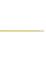 10k 5mm Flat Beveled Link Chain - 22"