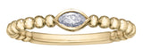 10k Yellow Gold 0.12 Marquise-Shaped Diamond Ring